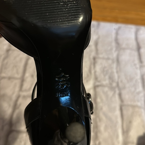 Via Spiga Open Toe Black Women’s Heels Size 8.5 - Picture 9 of 13